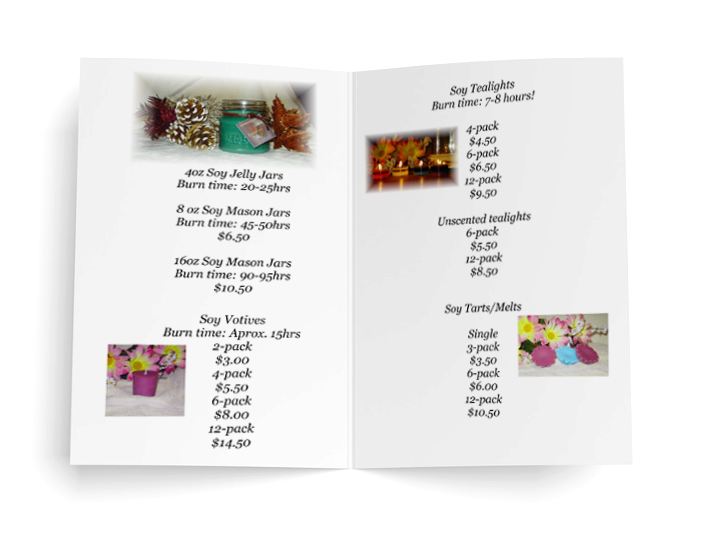 home party brochure candle-brochure-ideas